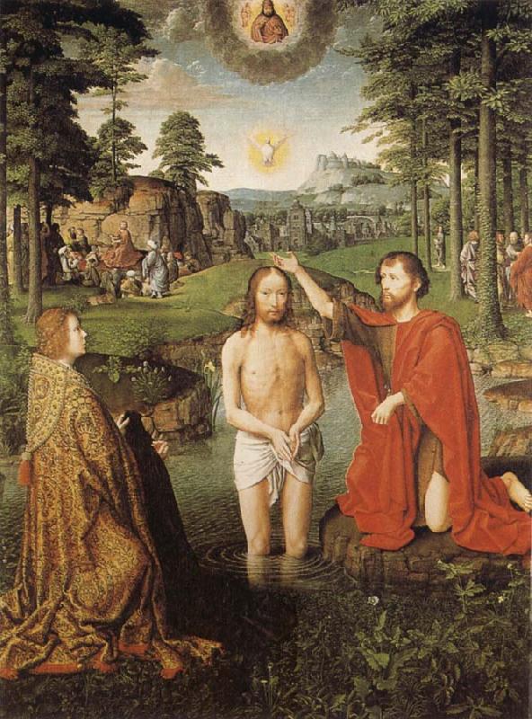 Gerard David The Baptism of Christ Sweden oil painting art